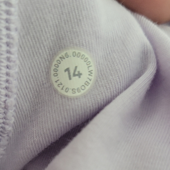 Lululemon All Yours High Rise Lavender Women's Shorts 100% Cotton Size 14 - Picture 7 of 11